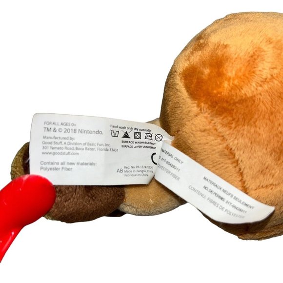 Nintendo Super Mario Goomba Plush 6  Stuffed Toy 2018 Little Buddy - Picture 6 of 6